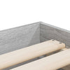 Bettgestell Reo 100x200 cm (Holz) mit Schubladen, grau