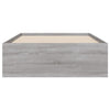 Graues Bettgestell mit Schubladen Reo 90x200cm (Holz)