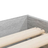 Graues Bettgestell mit Schubladen Reo 90x200cm (Holz)