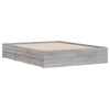 Graues Bettgestell mit Schubladen Reo 140x190cm (Holz)