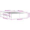 Schwarzes Bettgestell mit Schubladen Reo 135x190cm (Holz)