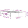 Schwarzes Bettgestell mit Schubladen Reo 120x190cm (Holz)