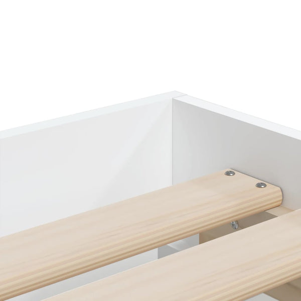 Bettgestell Reo 90x190cm mit Schubladen, weiß (Holz)