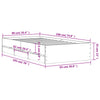 Schwarzes Bettgestell mit Schubladen Reo 90x190cm (Holz)