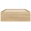 Sonoma-Eiche Bettrahmen mit Schubladen Reo 90x190cm (Holz)