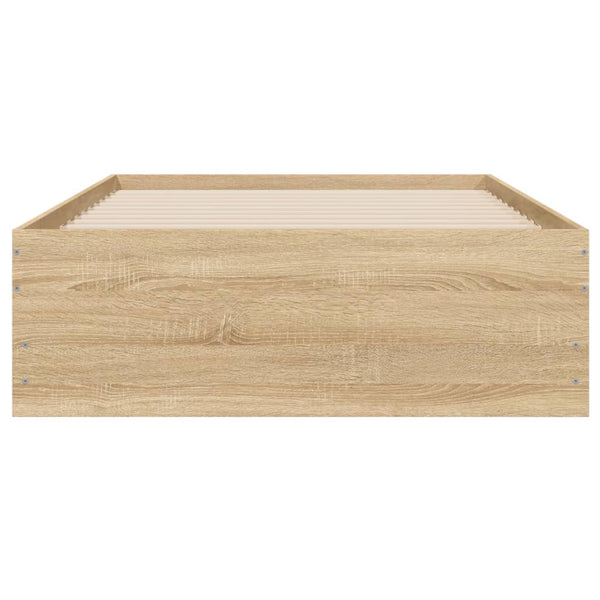 Sonoma-Eiche Bettrahmen mit Schubladen Reo 90x190cm (Holz)