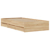 Sonoma-Eiche Bettrahmen mit Schubladen Reo 90x190cm (Holz)