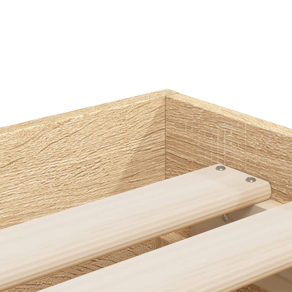 Sonoma-Eiche Bettrahmen mit Schubladen Reo 90x190cm (Holz)