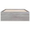 Graues Bettgestell mit Schubladen Reo 90x190cm (Holz)