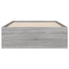 Bettrahmen Reo 75x190cm mit Schubladen, Grau (Holz)