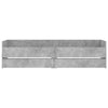 Betongraues Bettgestell mit Schubladen Bartala 100x200cm