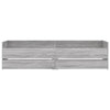 Graues Bettgestell mit Schubladen Bartalan 100x200cm (Sonoma)