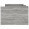 Graues Bettgestell mit Schubladen Bartalan 100x200cm (Sonoma)