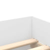 Weißes Bettgestell mit Schubladen Bartala 90x200cm