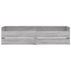 Graues Bettgestell mit Schubladen Bartalan 90x200cm