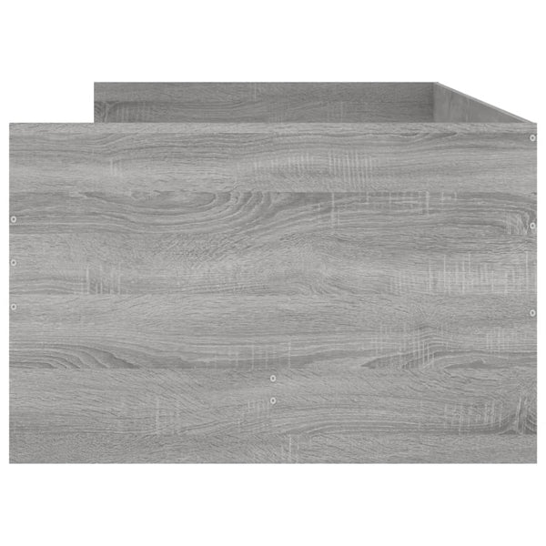 Graues Bettgestell mit Schubladen Bartalan 90x200cm
