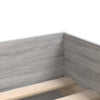 Graues Bettgestell mit Schubladen Bartalan 90x200cm