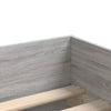 Graues Bettgestell mit Schubladen Bartalan 90x190cm (Sonoma)