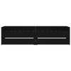 Schwarzes Bettgestell mit Schubladen Bartalan 75x190cm (Small Single)