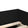 Schwarzes Bettgestell mit Schubladen Bartalan 75x190cm (Small Single)