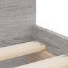 Graues Bettgestell mit Schubladen Geczi 100x200cm (Sonoma)
