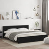 Musta sängynrunko päädyllä Dariu 200x200cm