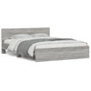 Bettgestell Sonoma Grau mit Kopfteil Dariu 150x200cm