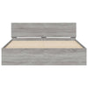 Bettgestell Sonoma Grau mit Kopfteil Dariu 150x200cm
