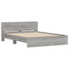Bettrahmen Sonoma Grau mit Kopfteil Dariu 140x190cm
