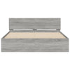 Bettrahmen Sonoma Grau mit Kopfteil Dariu 140x190cm