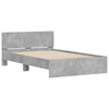 Bettgestell mit Kopfteil Dariu 120x190cm Betongrau