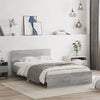 Bettrahmen Sonoma Grau mit Kopfteil Dariu 120x190cm