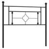 Schwarzes Metallkopfteil Vinu 107cm