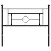Schwarzes Metallkopfteil Vinu 107cm