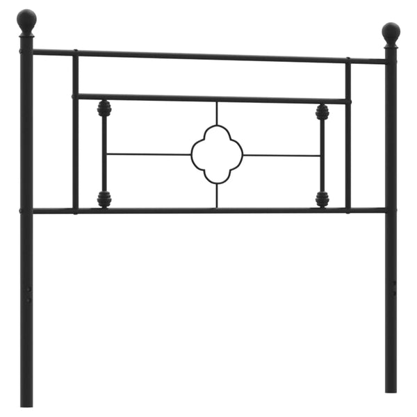 Schwarzes Metallkopfteil Vinu 107cm