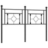Musta metallinen sängynpääty Vinu 140cm