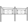 Schwarzes Metallkopfteil Vinu 193 cm
