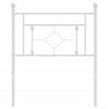 Weißes Metallkopfteil Vinu 75cm