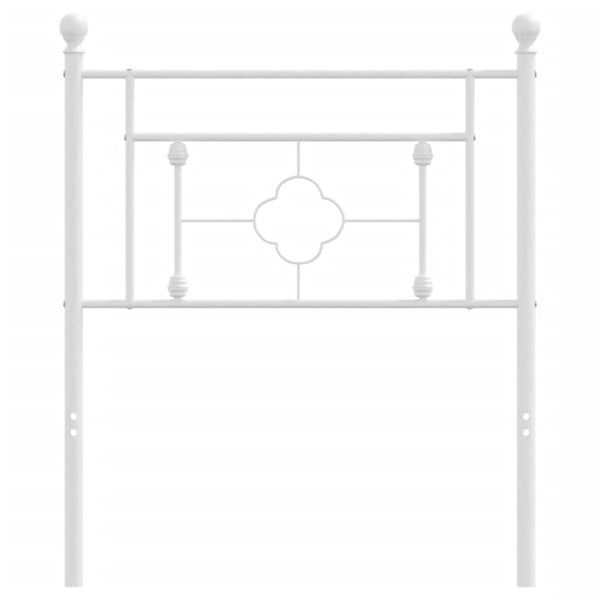 Weißes Metallkopfteil Vinu 75cm