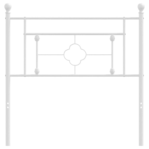 Weißes Metallkopfteil Vinu 100cm