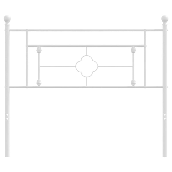 Weißes Kopfteil aus Metall Vinu 107cm