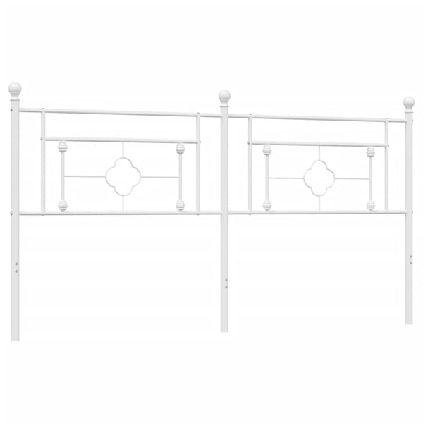 Weißes Metallkopfteil Vinu 180cm