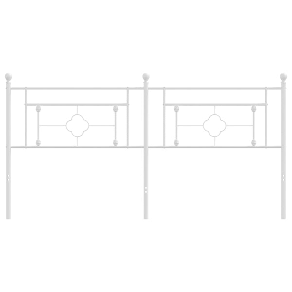 Weißes Metallkopfteil Vinu 180cm