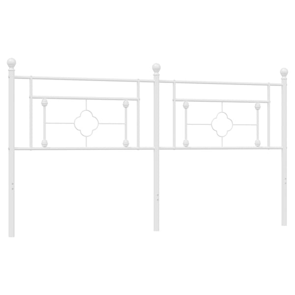 Weißes Metallkopfteil Vinu 180cm