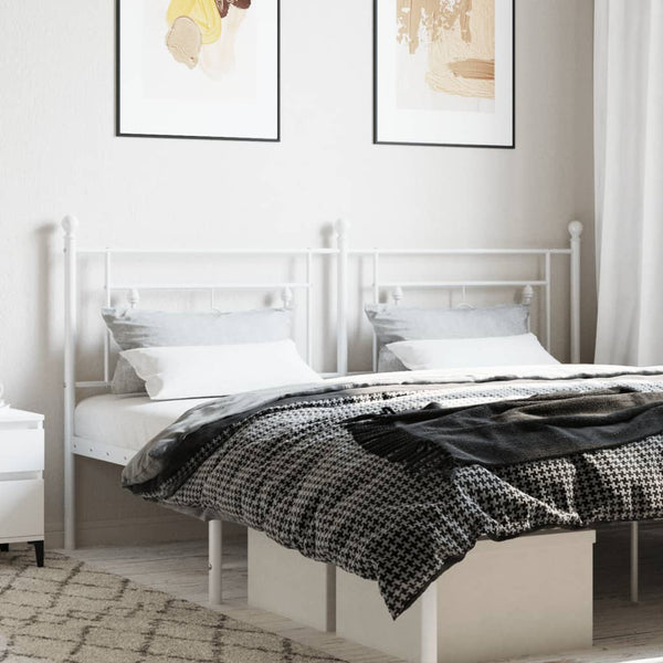 Weißes Metallkopfteil Vinu 180cm
