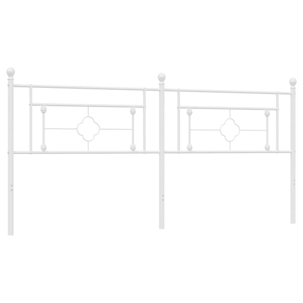 Weißes Metallkopfteil Vinu 193 cm