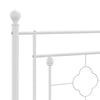 Weißes Metallkopfteil Vinu 193 cm