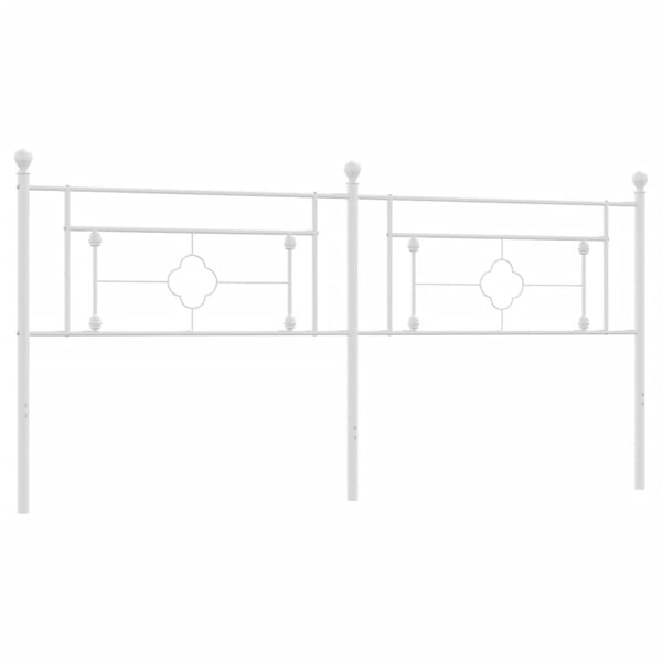 Valkoinen metallinen sängynpääty Vinu 200cm