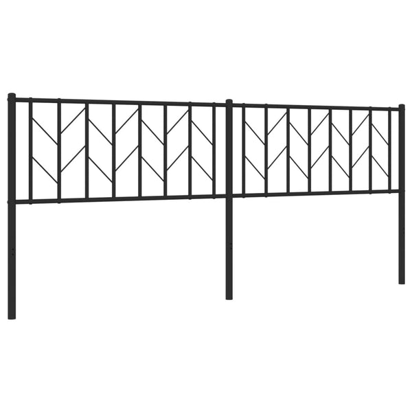 Schwarzes Metallkopfteil Evangheniea 200cm