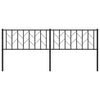 Schwarzes Metallkopfteil Evangheniea 200cm